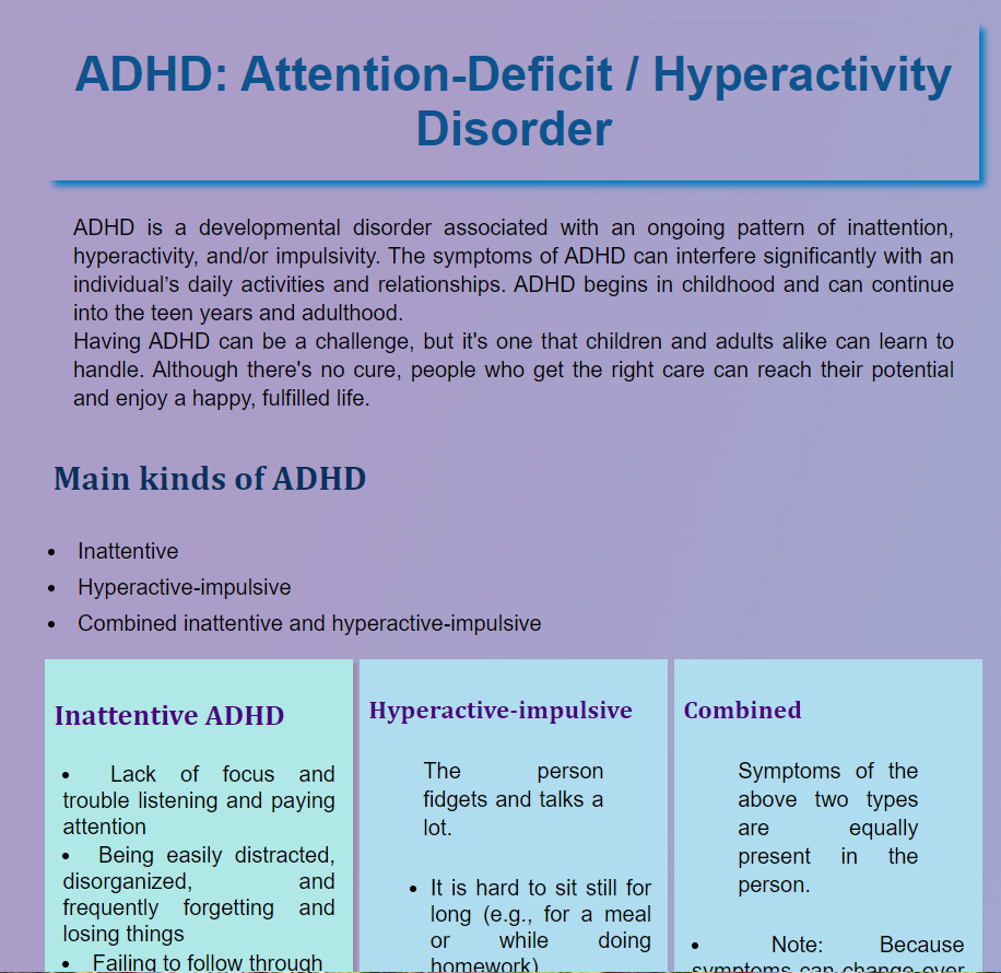 ADHD project